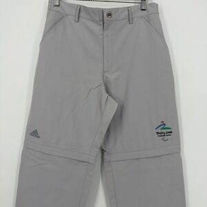NEW Adidas Beijing 2008 Paralympic Games 2XL Gray Convertible Pants Deadstock